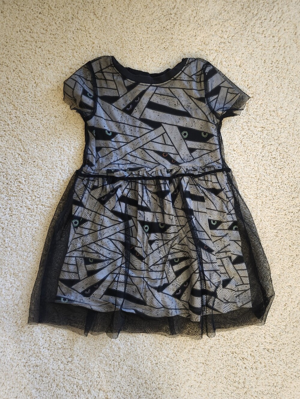 Cat & Jack Mummy Monster Tulle Dress